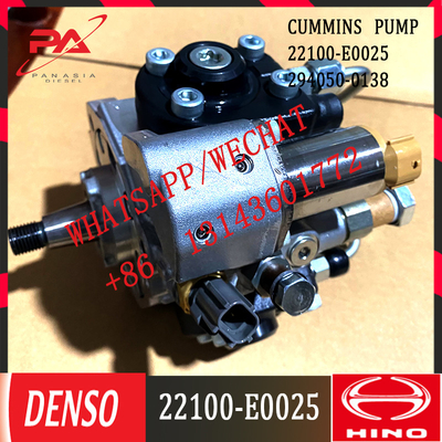 Pompe diesel professionnelle d'injection de carburant de moteur diesel de l'approvisionnement 22100-E0025 J08E d'usine pour des pièces d'excavatrice 294050-0138