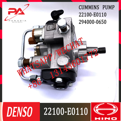 Pompe diesel 294050-0651 294050-0652 294050-0650 d'injection de carburant de rail commun POUR HINO 22100-E0110.22100-E0111 22100-E0115