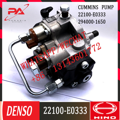 Ensemble de bonne qualité de POMPE d'injection 22100-E0333 de la pompe 294000-1650 d'injecteur de gazole POUR le moteur de HINO J05D