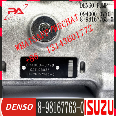 Pompe à essence diesel d'injection de rail commun 094000-0770 pour IS-UZU 6WG1 8-98167763-0