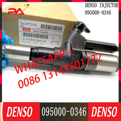Injecteurs diesel véritables 095000-0346 pour ISUZU 6TE1 1-15300363-5 1-15300363-6