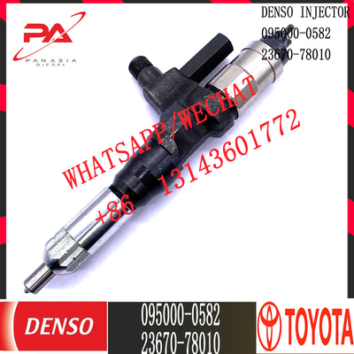 Injecteur commun diesel de rail de DENSO 095000-0582 pour TOYOTA 23670-78010