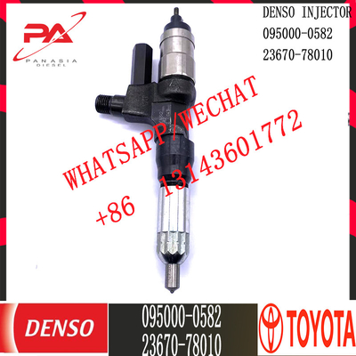 Injecteur commun diesel de rail de DENSO 095000-0582 pour TOYOTA 23670-78010