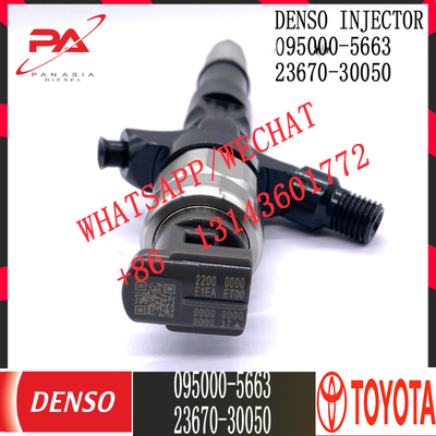 Injecteur commun diesel de rail de DENSO 095000-5663 pour TOYOTA 23670-30050