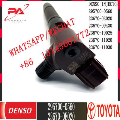 Injecteur commun diesel de rail de DENSO 295700-0560 pour TOYOTA 23670-0E020 23670-09430