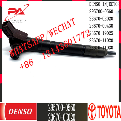 Injecteur commun diesel de rail de DENSO 295700-0560 pour TOYOTA 23670-0E020 23670-09430