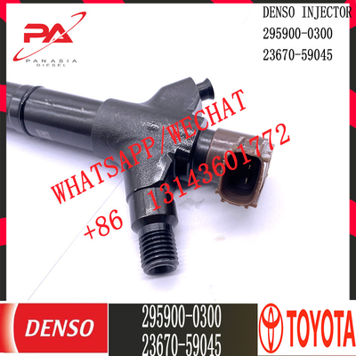 Injecteur commun diesel de rail de DENSO 295900-0300 pour TOYOTA 23670-59045