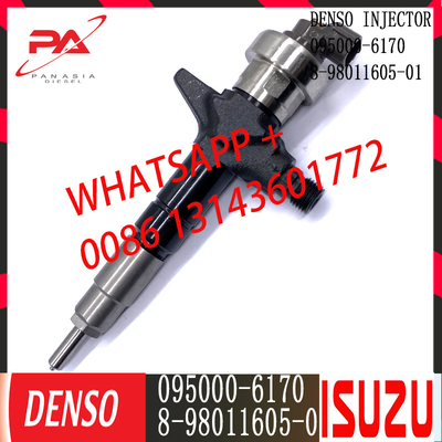 Injecteur de carburant commun de rail de DENSO 095000-6170 pour le moteur ISUZU 4JJ1 8-98055863-0