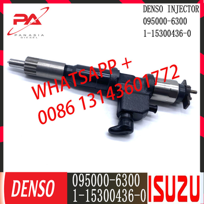 Injecteur commun diesel de rail de DENSO 095000-6300 pour ISUZU 1-15300436-0