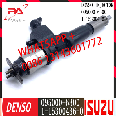 Injecteur commun diesel de rail de DENSO 095000-6300 pour ISUZU 1-15300436-0