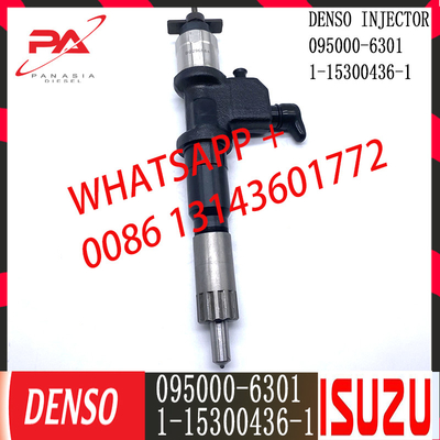 Injecteur commun diesel de rail de DENSO 095000-6301 pour ISUZU 1-15300436-1