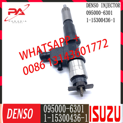 Injecteur commun diesel de rail de DENSO 095000-6301 pour ISUZU 1-15300436-1