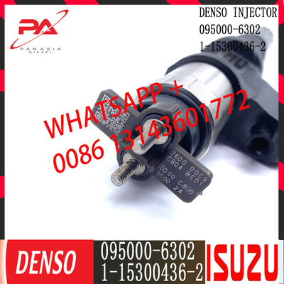 Injecteur commun diesel de rail de DENSO 095000-6302 pour ISUZU 1-15300436-2