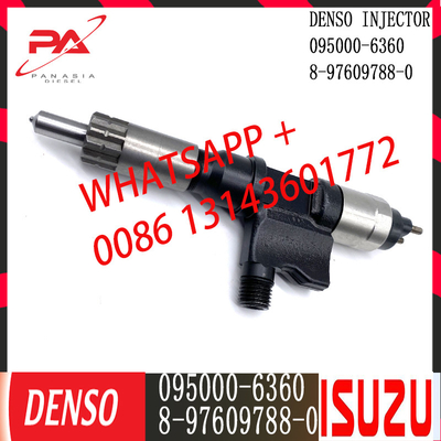 Injecteur commun diesel de rail de DENSO 095000-6360 pour ISUZU 8-97609788-0
