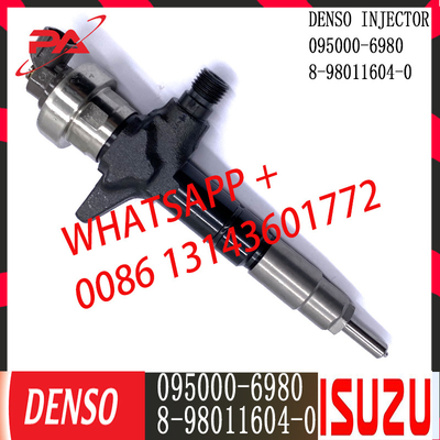 Injecteur commun diesel de rail de DENSO 095000-6980 pour ISUZU 8-98011604-0