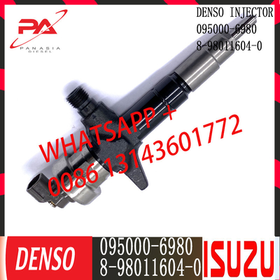 Injecteur commun diesel de rail de DENSO 095000-6980 pour ISUZU 8-98011604-0