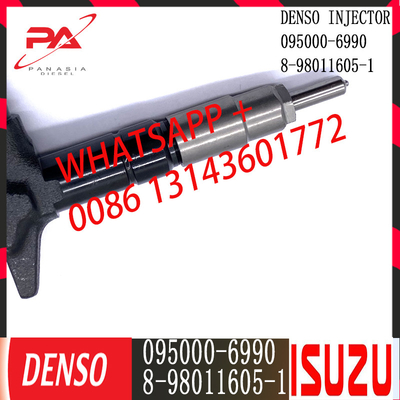 Injecteur commun diesel de rail de DENSO 095000-6990 pour ISUZU 8-98011605-1