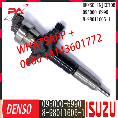Injecteur commun diesel de rail de DENSO 095000-6990 pour ISUZU 8-98011605-1