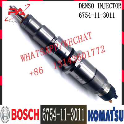 6754-11-3011 injecteur de carburant 5263262 de moteur diesel de l'excavatrice QSB6.7 de KOMATSU 0445120231 6754-11-3011