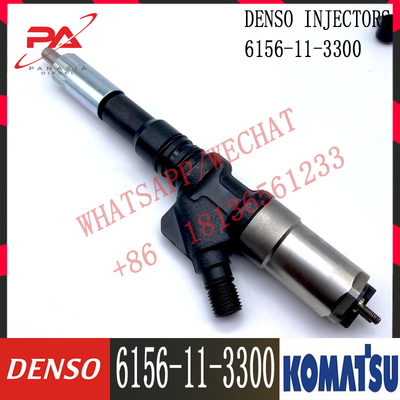 injecteur de carburant du moteur 6D125 6156-11-3300 095000-1211 pour l'excavatrice de Denso KOMATSU
