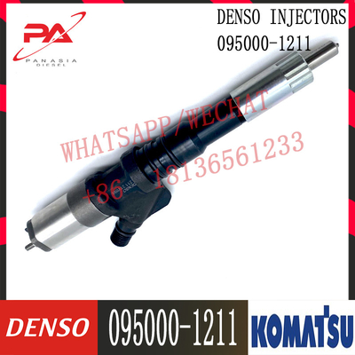 Injecteur diesel de moteur de KOMATSU 095000-1211 095000-0800 6156-11-3100 pour le rail commun de DENSO